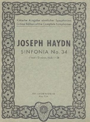 Symphonie Nr. 34 d-moll Hob. 1 : 34 - Partitur - HAYDN - Partition