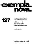 Sieben Worte - Partitur Sofia Gubaidulina Partition Grand format