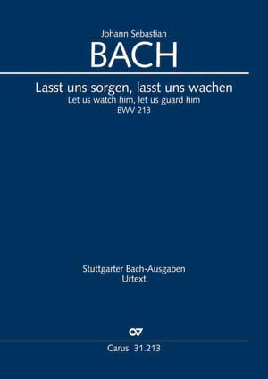 Cantate BWV 213 BACH Partition Grand format