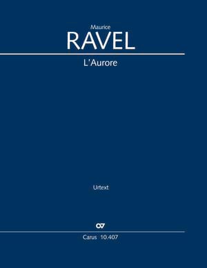 L'Aurore RAVEL Partition Grand format