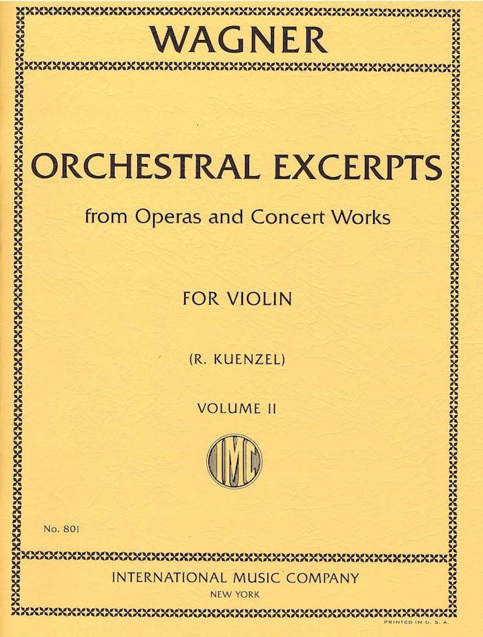 Orchestral excerpts - Vol 2 - Violin - WAGNER - Partition