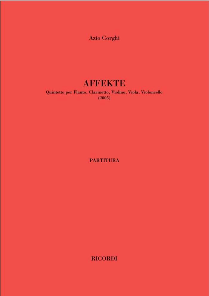 Affekte Corghi Azio Partition Grand format