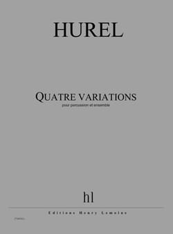 4 Variations - Conducteur Philippe Hurel Partition Grand format