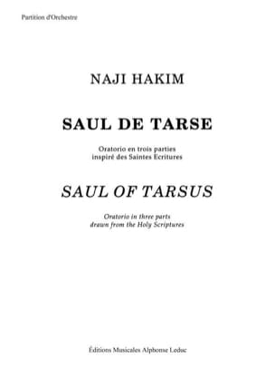 Saul de Tarse - Oratorio Naji Hakim Partition Grand format