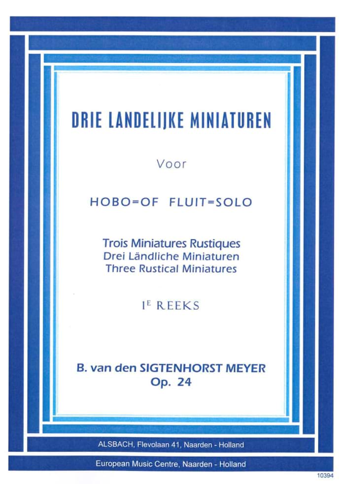 3 Landelijke Miniaturen Opus 24 - van denSigtenhorst B. - Partition