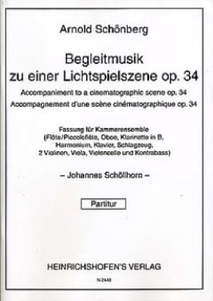 Begleitmusik zu einer Lichtspielszene op. 34 - Partitur - SCHOENBERG