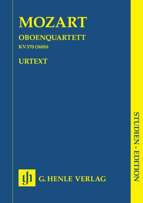 Oboenquartett KV 370 368b - Score MOZART Partition Petit format