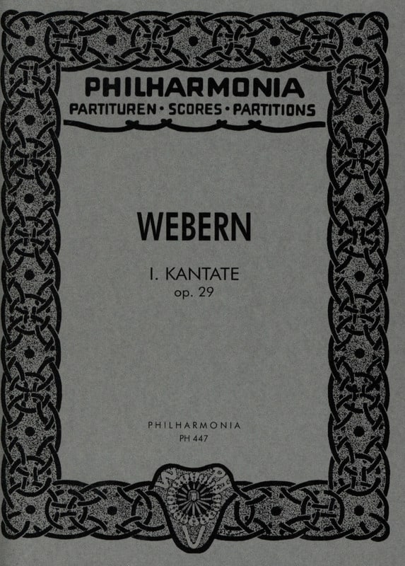 Kantate Nr. 1 op. 29 - Score WEBERN Partition Petit format