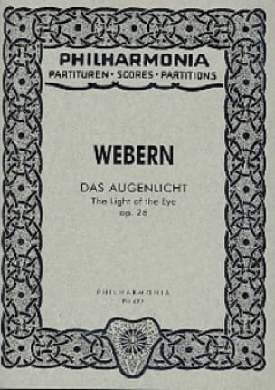 Das Augenlicht op. 26 - Partitur WEBERN Partition Petit format