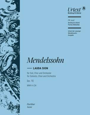Lauda Sion Bartholdy Felix Mendelssohn Partition Grand format