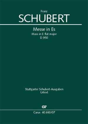 Messe in Es, D. 950 - Partitur SCHUBERT Partition Petit format