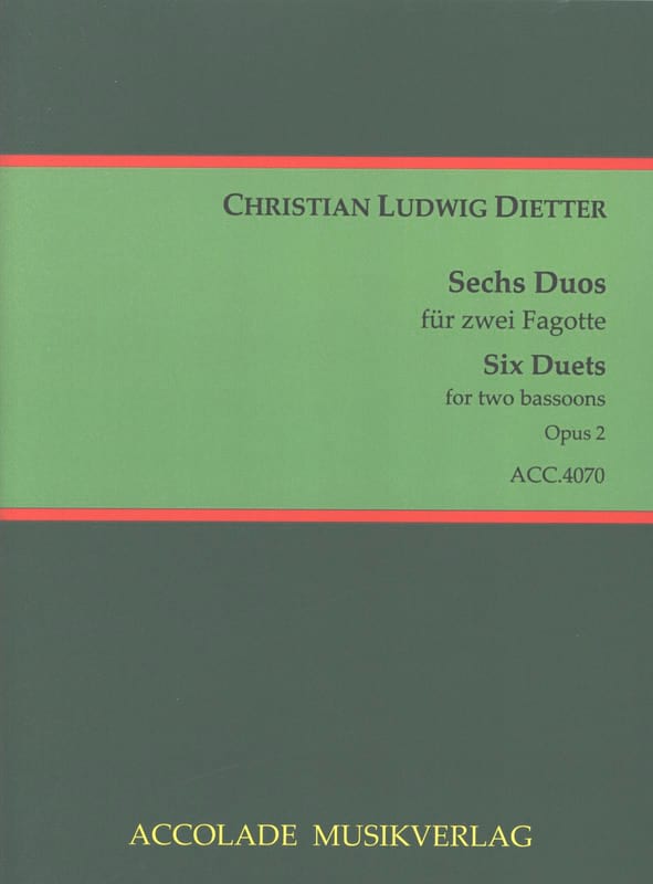 6 Duos Op. 2 - Ludwig Dietter Christian - Partition