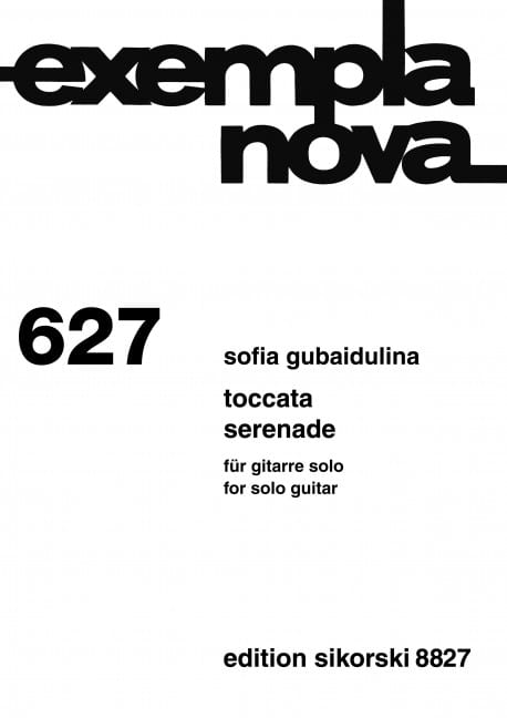 Toccata Serenade Sofia Gubaidulina Partition Guitare