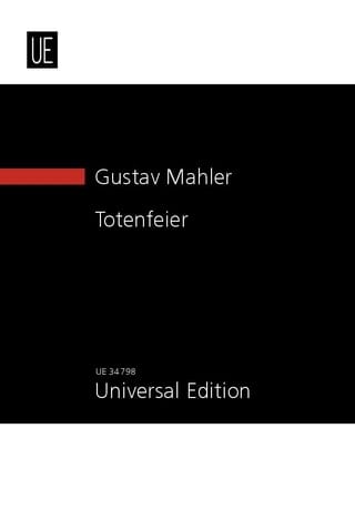 Totenfeier 1888 MAHLER Partition Petit format