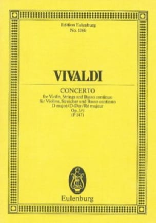 Concerto D-Dur VIVALDI Partition Petit format