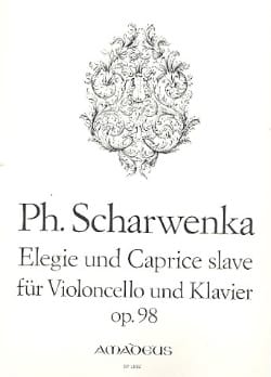 Elégie et Caprice Slave Op.98 Philipp Scharwenka Partition Violoncelle