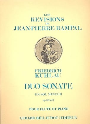 Duo Sonate En Sol Mineur Op83 No3 - Friedrich Kuhlau - Partition