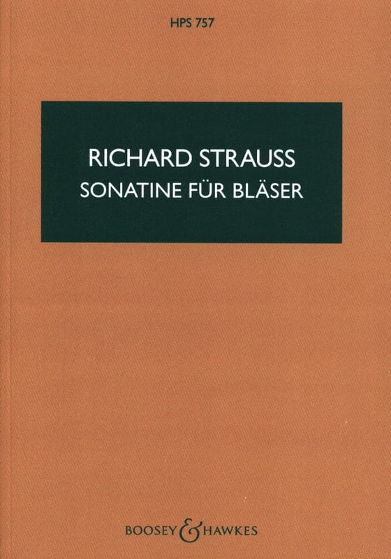 Sonatine für Bläser - Partitur Richard Strauss Partition Petit format