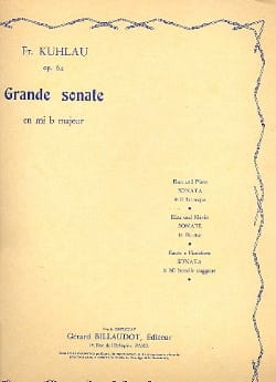 Grande sonate en mi b majeur op. 64 - Friedrich Kuhlau - Partition