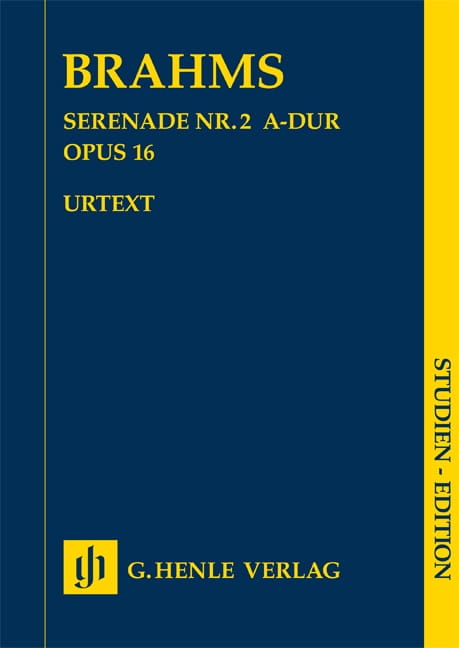 Sérénade n° 2 en La majeur op. 16 BRAHMS Partition Petit format