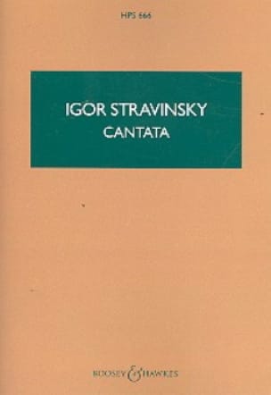 Cantata - Partitur STRAVINSKY Partition Petit format