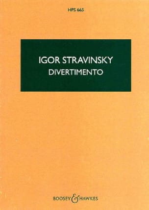 Divertimento - Score STRAVINSKY Partition Petit format