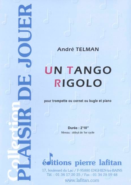 Un Tango Rigolo André Telman Partition Trompette