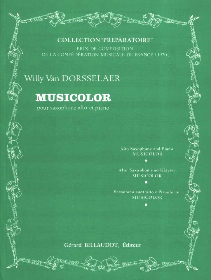 Musicolor Dorsselaer Willy Van Partition Saxophone