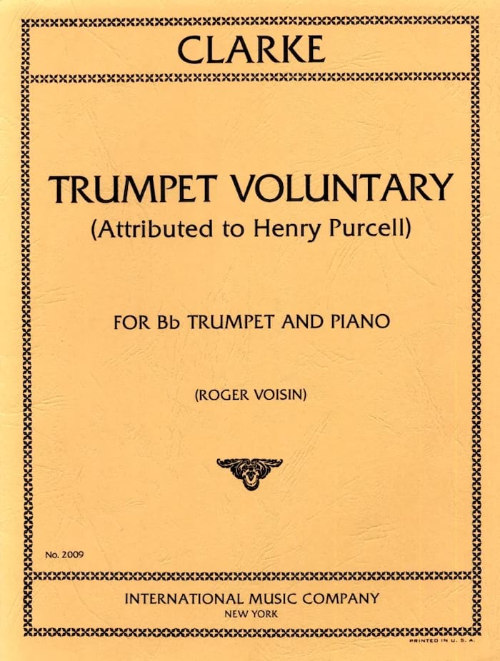 Trumpet Voluntary - Trompette - Jeremiah Clarke - Partition