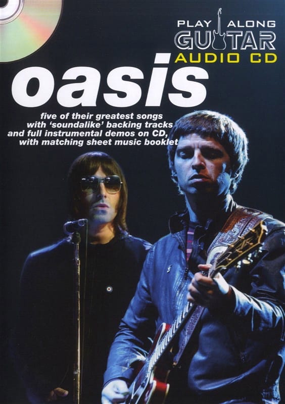 Play Along Guitar Audio CD Oasis Partition Pop / Rock