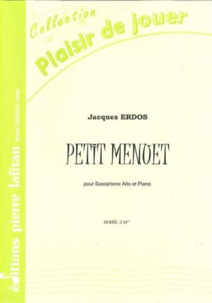 Petit Menuet Jacques Erdos Partition Saxophone