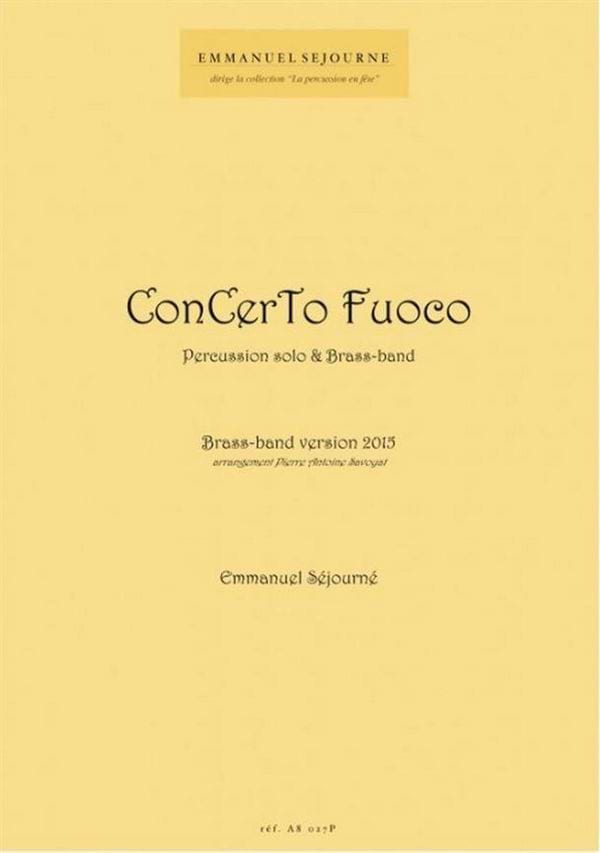 Concerto Fuoco Emmanuel Séjourné Partition