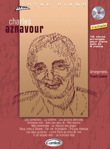 Collection Total Piano Charles Aznavour Partition Chanson française