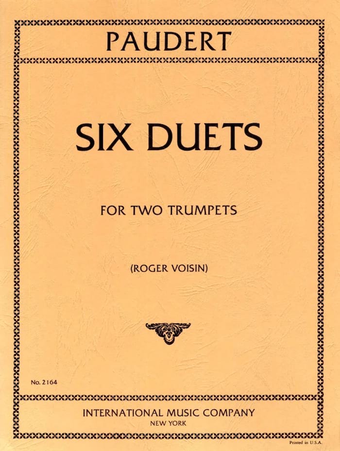 Six Duets Ernst Paudert Partition Trompette