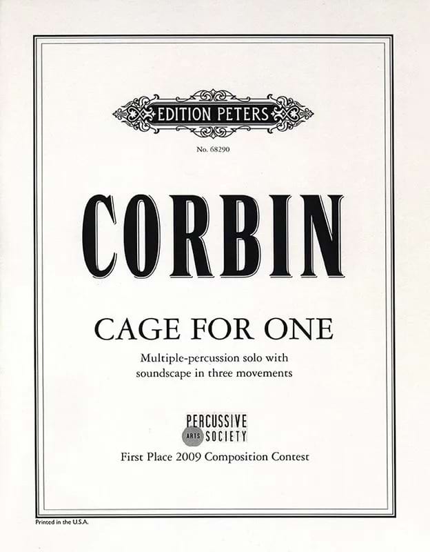 Cage For One Dwayne Corbin Partition Multi Percussions