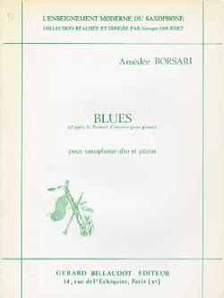 Blues Amédée Borsari Partition Saxophone