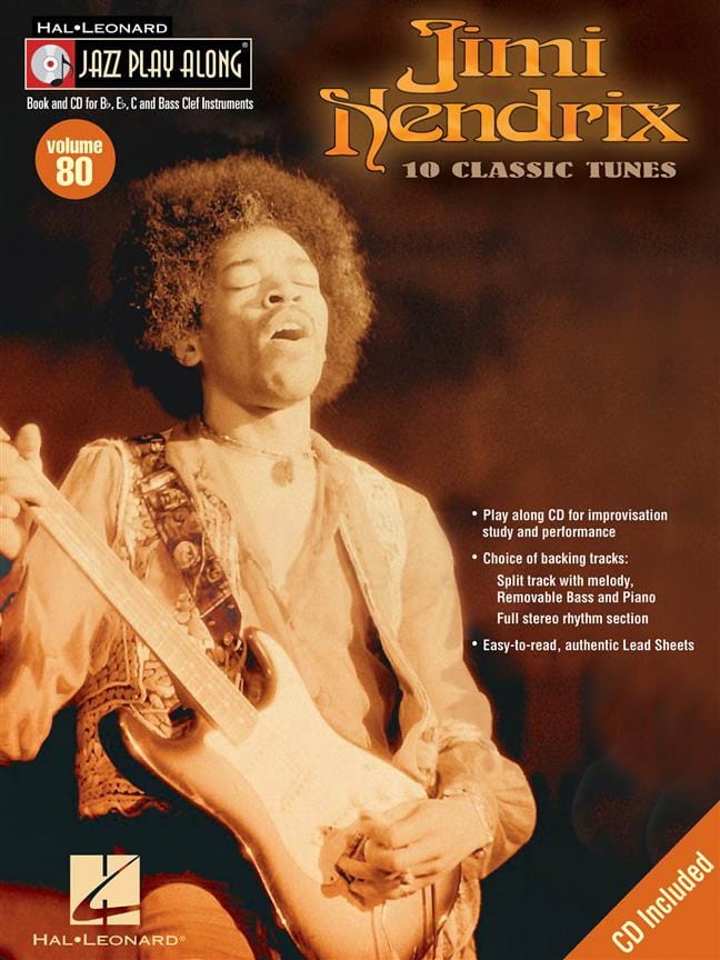 Jazz play-along volume 80 -- Jimi Hendrix Jimmy Hendrix Partition Jazz