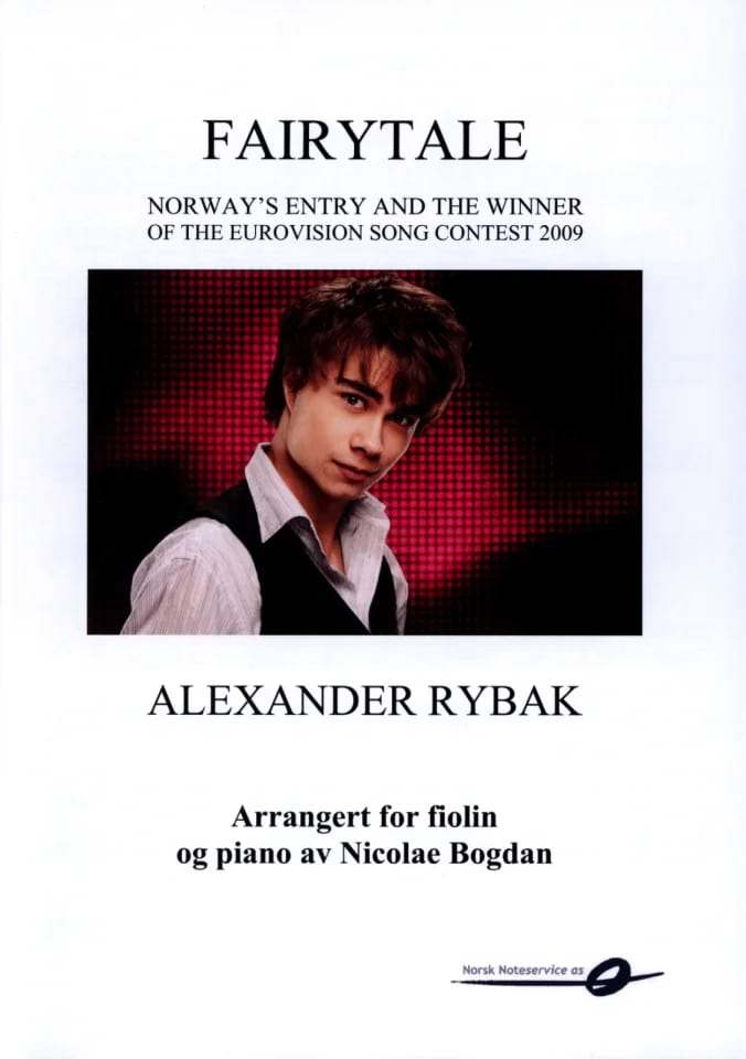 Fairytale (Eurovisie Song) Alexander Rybak Partition Violon