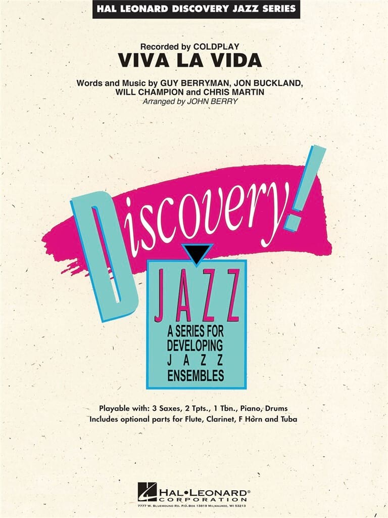 Viva La Vida - Discovery Jazz Coldplay Partition