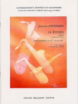 24 Etudes Opus 21 - Saxophone ANDERSEN Partition Saxophone