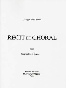 Récit et Choral Georges Delerue Partition Trompette