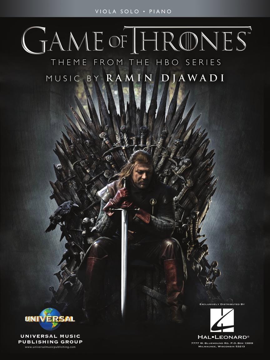 Game of Thrones - Thème de la Serie TV Partition Alto