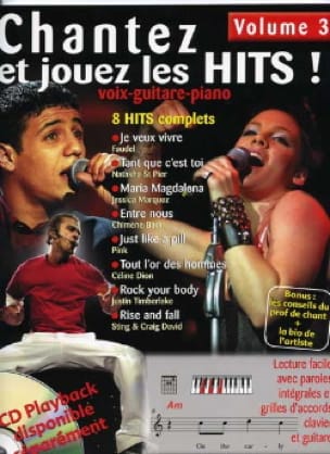 Chantez et jouez les hits! volume 3 Partition Chanson française