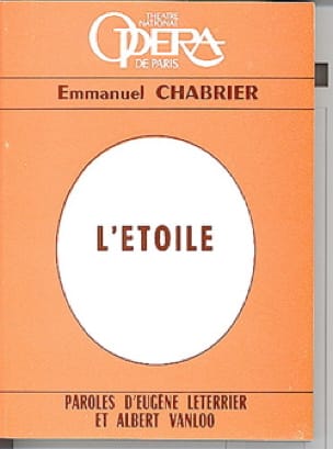 L'étoile (livret) CHABRIER Livre Les Oeuvres