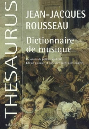 Dictionnaire de musique : fac-similé de l'édition de 1768