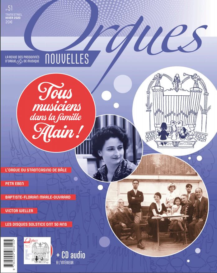 Orgues nouvelles, n° 51 - Hiver 2020 - Revue - Livre