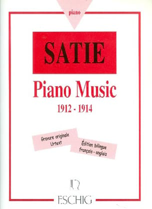 Piano Music 1912-1914 SATIE Partition Piano