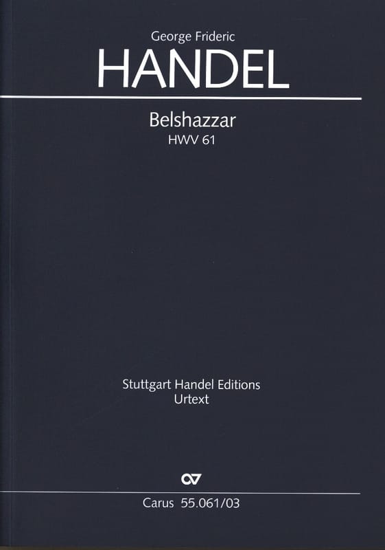 Belshazzar Hwv 61 HAENDEL Partition Chœur