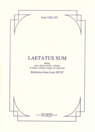 Laetatus Sum Jean Gilles Partition Chœur