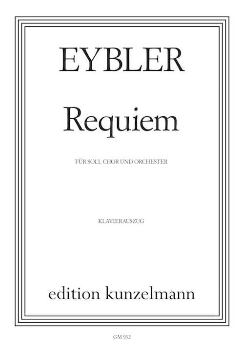 Requiem Joseph Eybler Partition Chœur